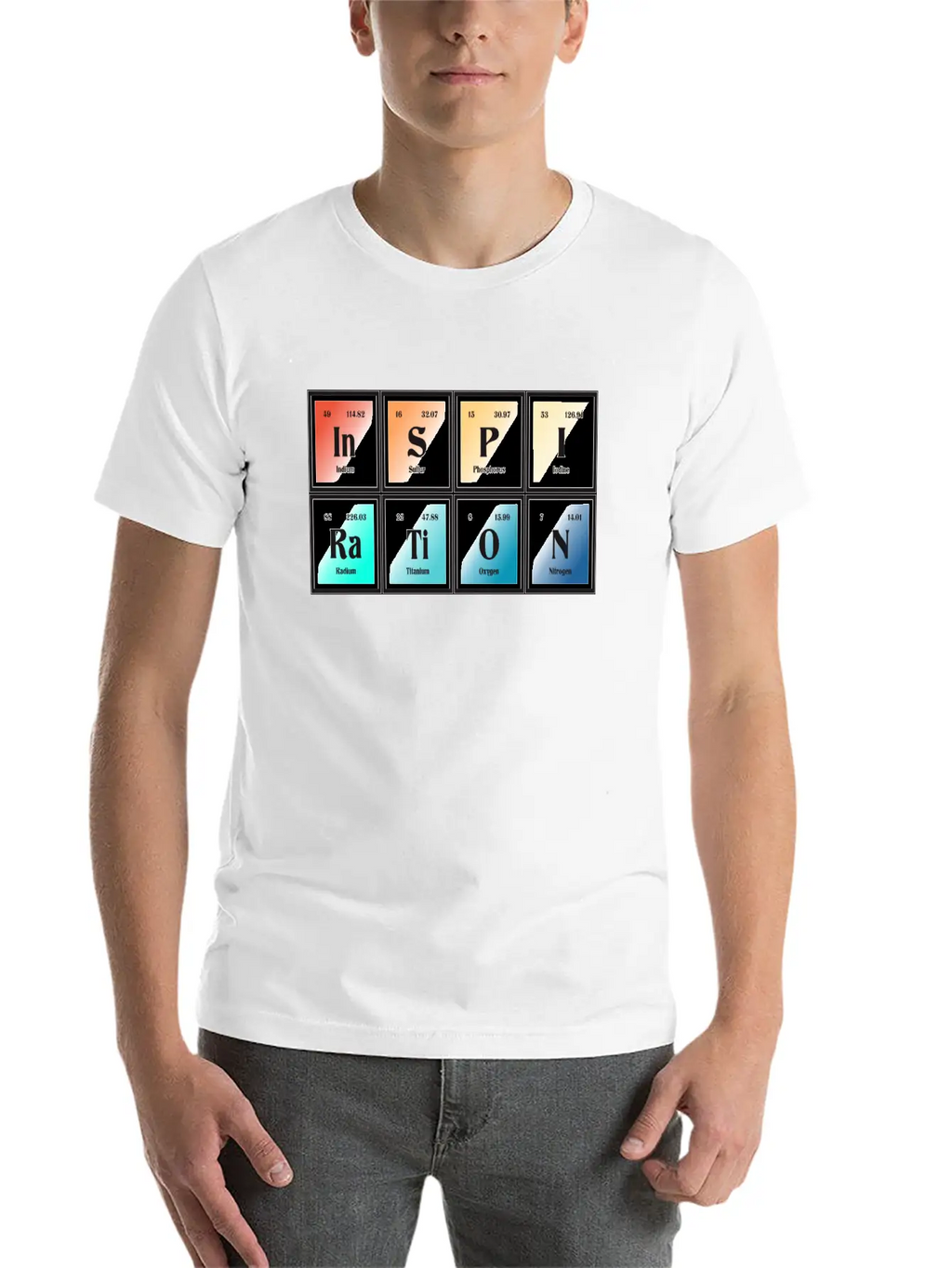 Inspiration | Periodic Table Of Elements Essential Unisex Summer Tee – Soft Cotton Casual Fit