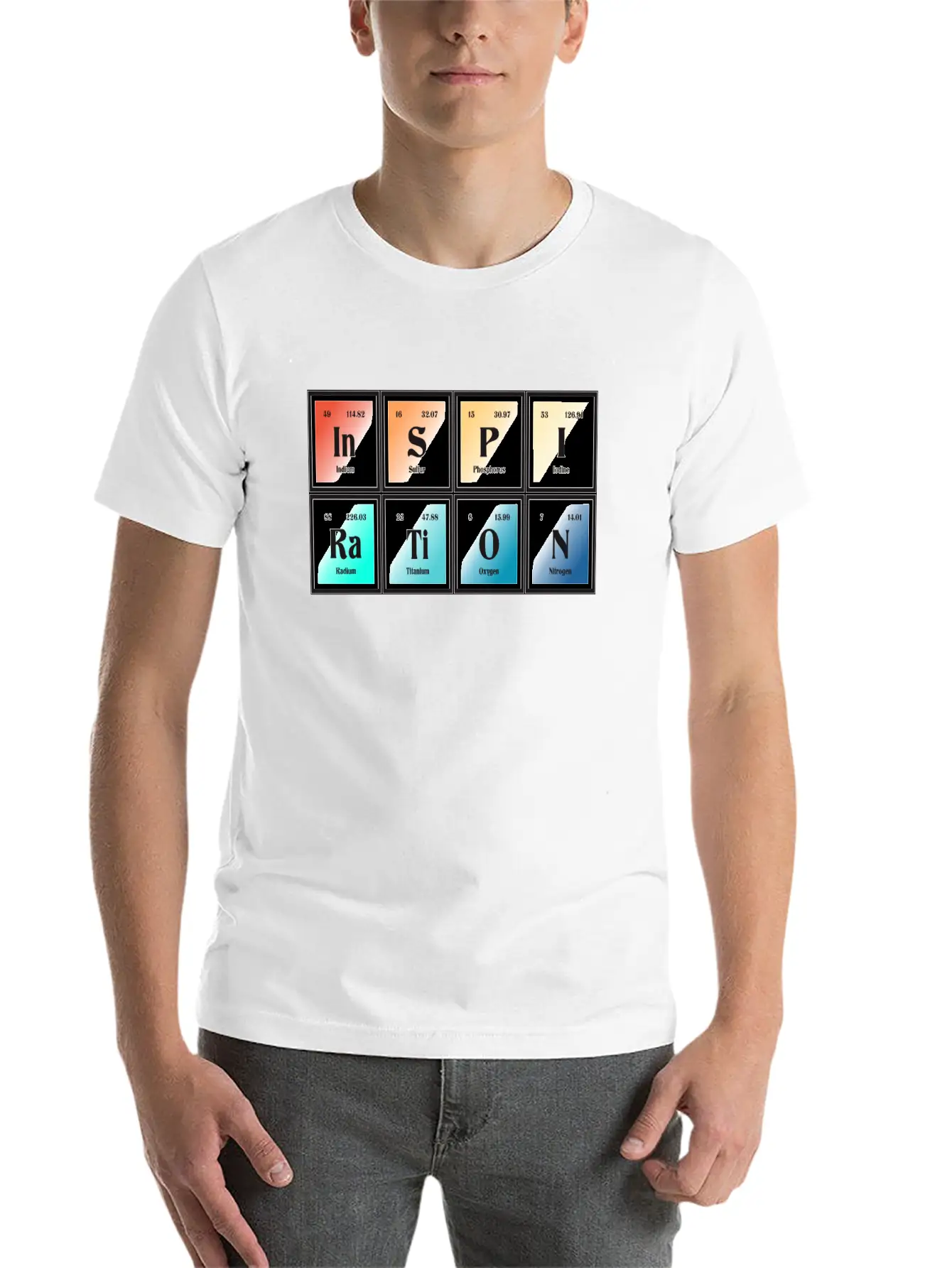 Inspiration | Periodic Table Of Elements Essential Unisex Summer Tee – Soft Cotton Casual Fit