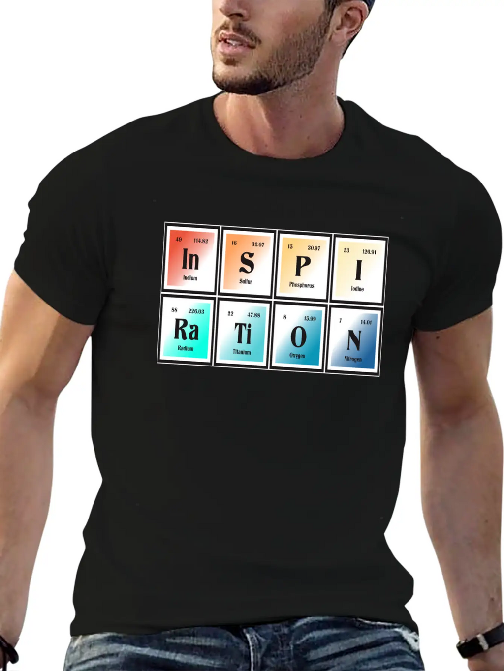 Inspiration | Periodic Table Of Elements Essential Unisex Summer Tee – Soft Cotton Casual Fit