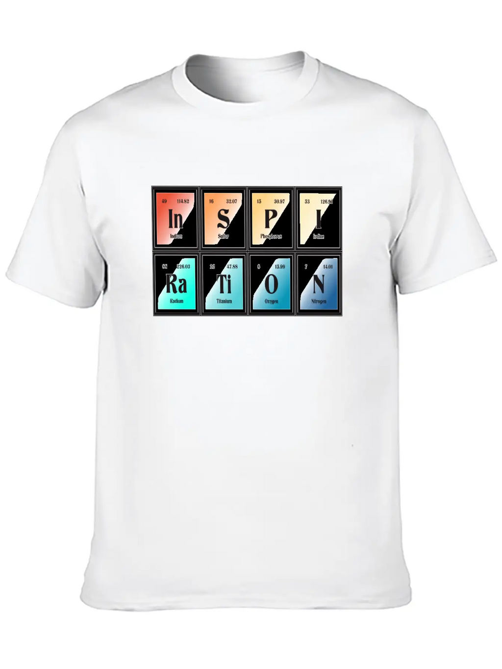 Inspiration | Periodic Table Of Elements Essential Unisex Summer Tee – Soft Cotton Casual Fit