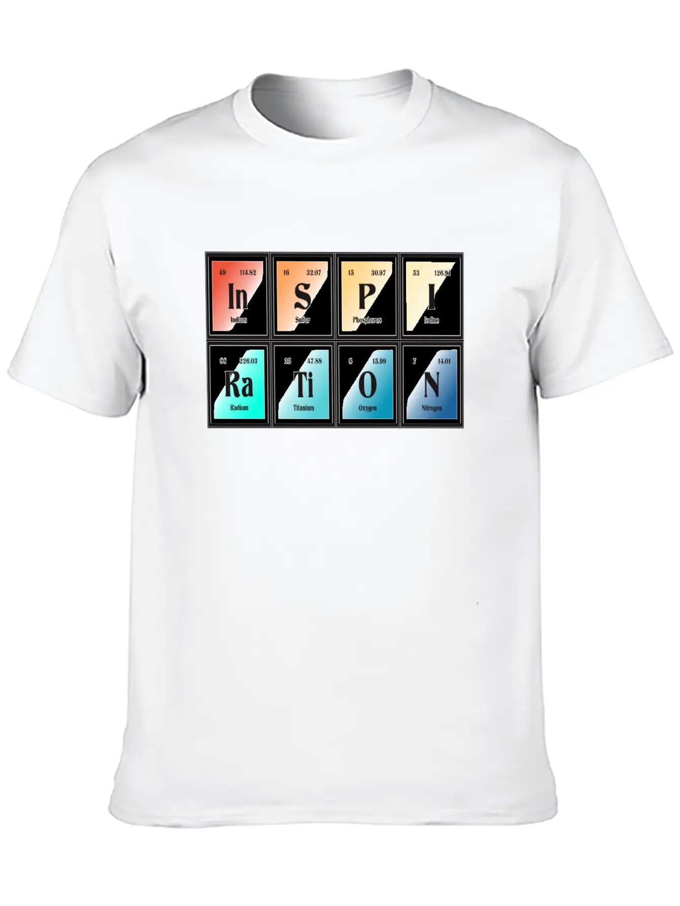 Inspiration | Periodic Table Of Elements Essential Unisex Summer Tee – Soft Cotton Casual Fit