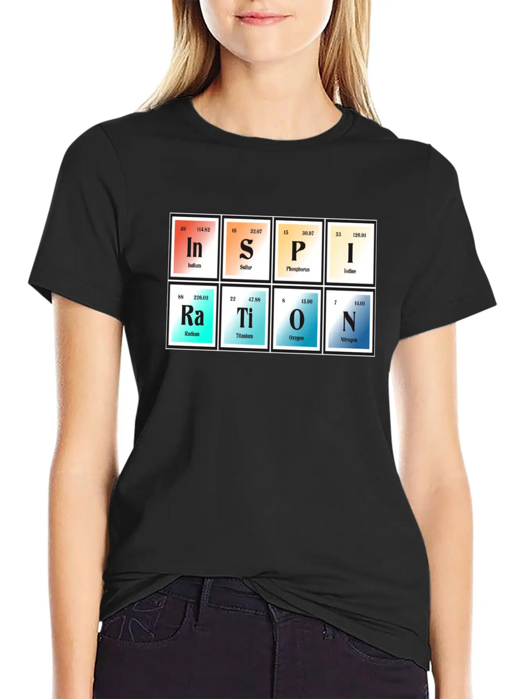 Inspiration | Periodic Table Of Elements Essential Unisex Summer Tee – Soft Cotton Casual Fit