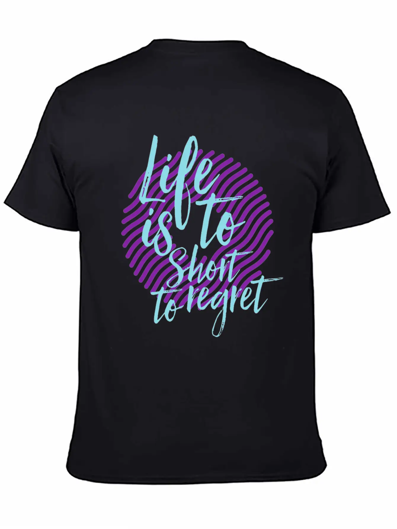 Inspiration Saying Life Breathable Soft Cotton T-Shirt – Timeless Casual Look