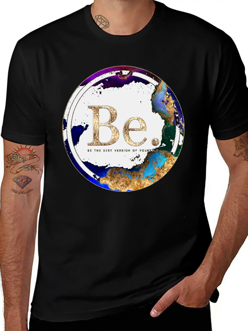 Inspirational Be. Breathable Soft Cotton T-Shirt – Timeless Casual Look