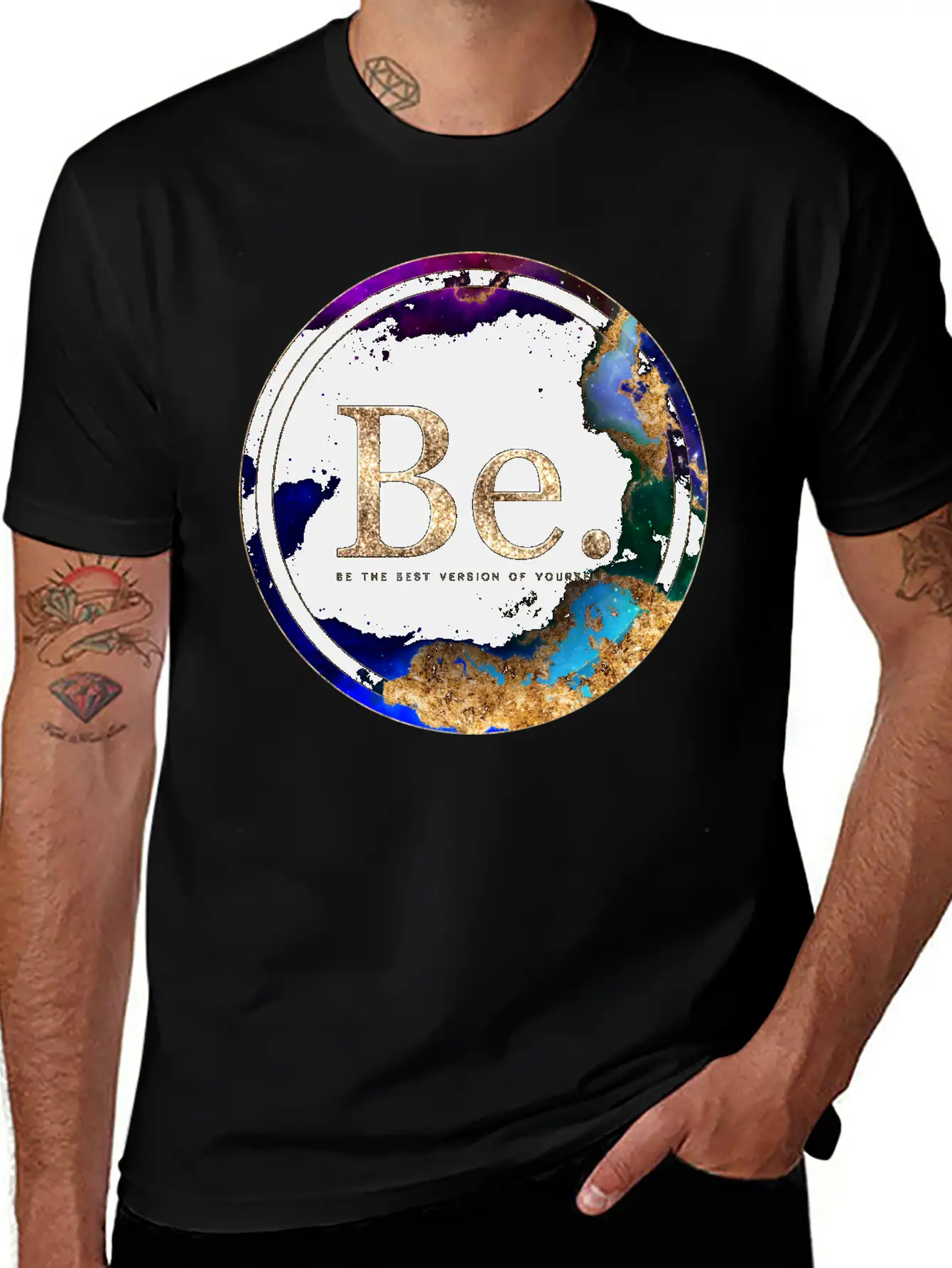 Inspirational Be. Breathable Soft Cotton T-Shirt – Timeless Casual Look