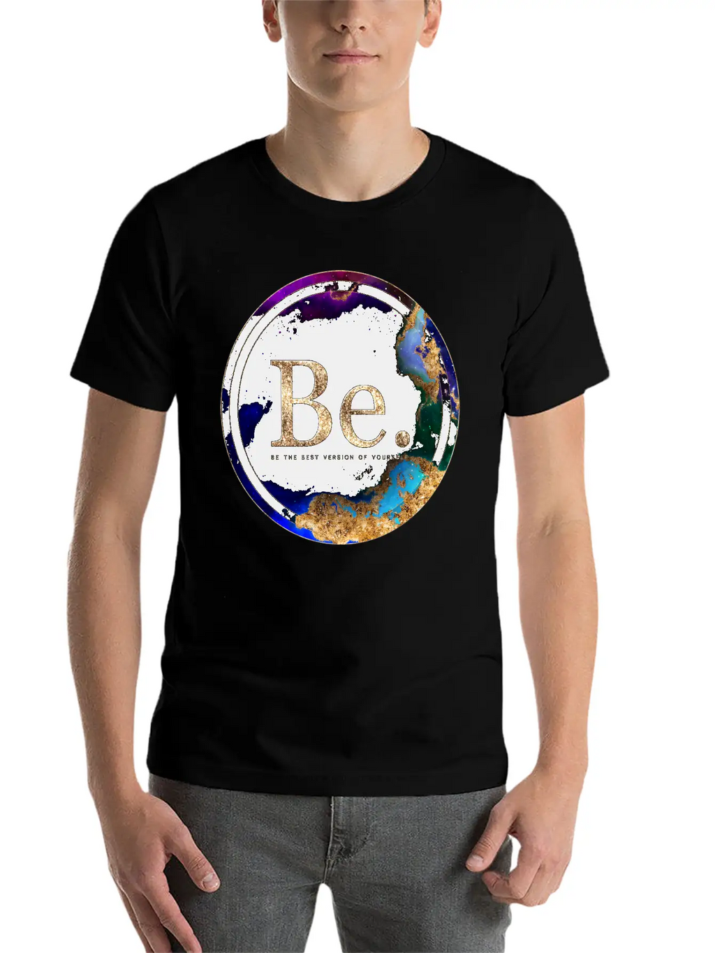 Inspirational Be. Breathable Soft Cotton T-Shirt – Timeless Casual Look