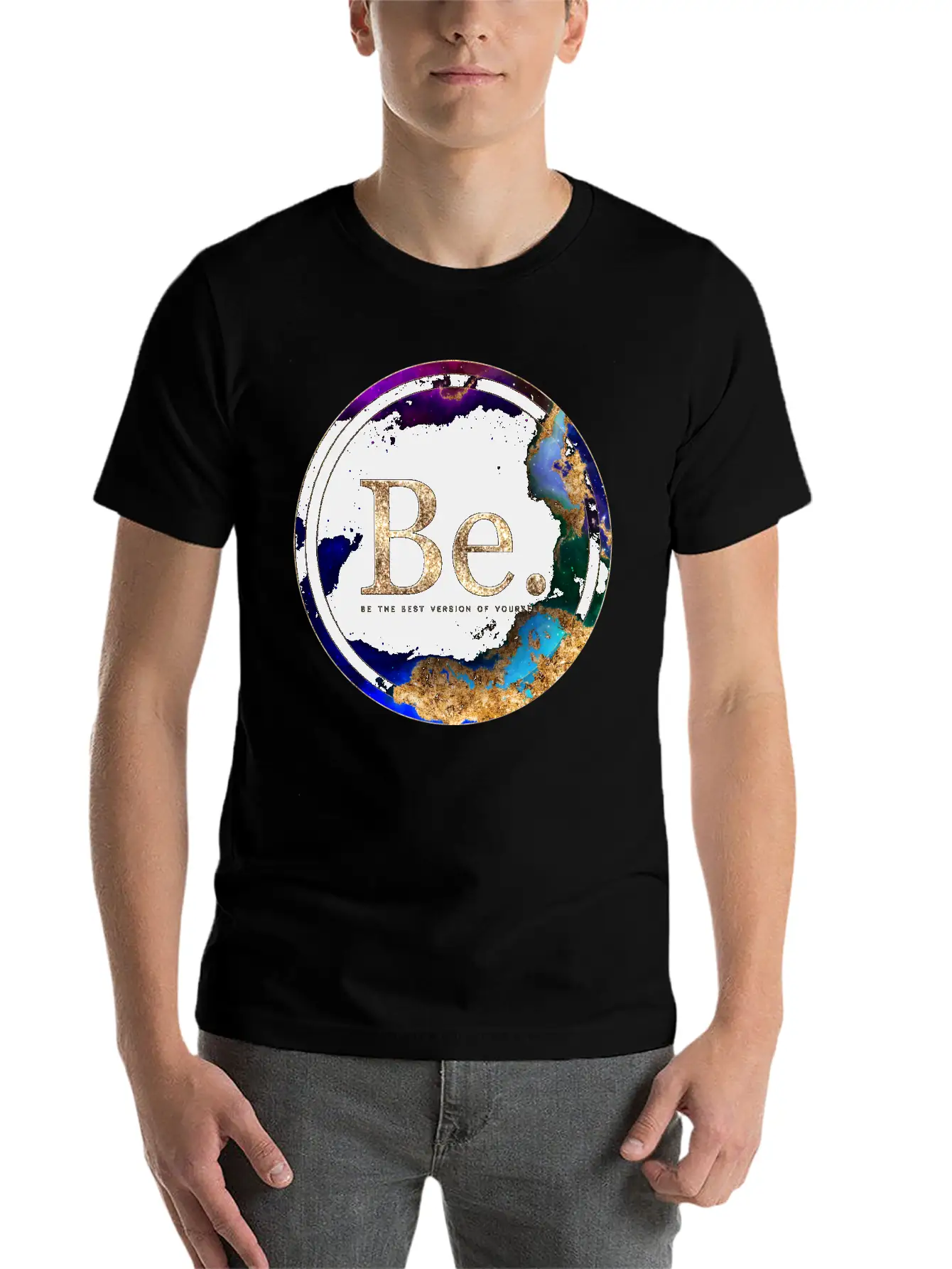 Inspirational Be. Breathable Soft Cotton T-Shirt – Timeless Casual Look