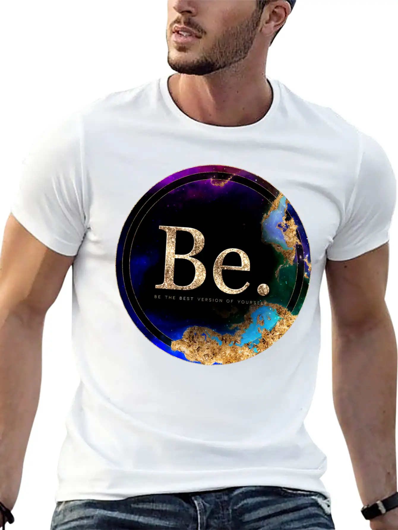 Inspirational Be. Breathable Soft Cotton T-Shirt – Timeless Casual Look