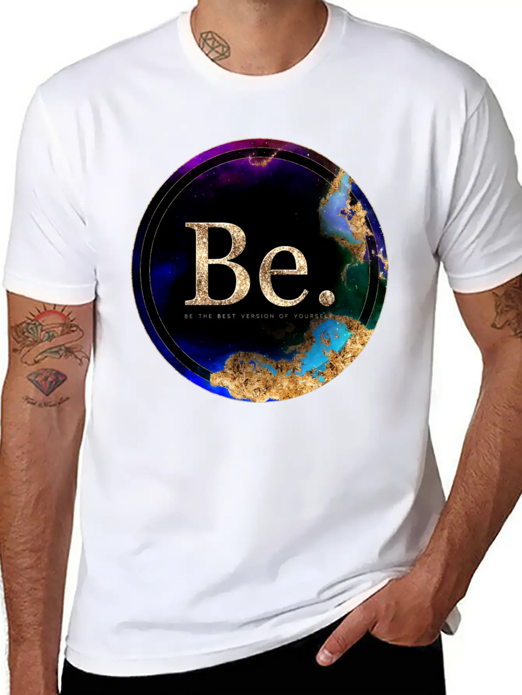 Inspirational Be. Breathable Soft Cotton T-Shirt – Timeless Casual Look