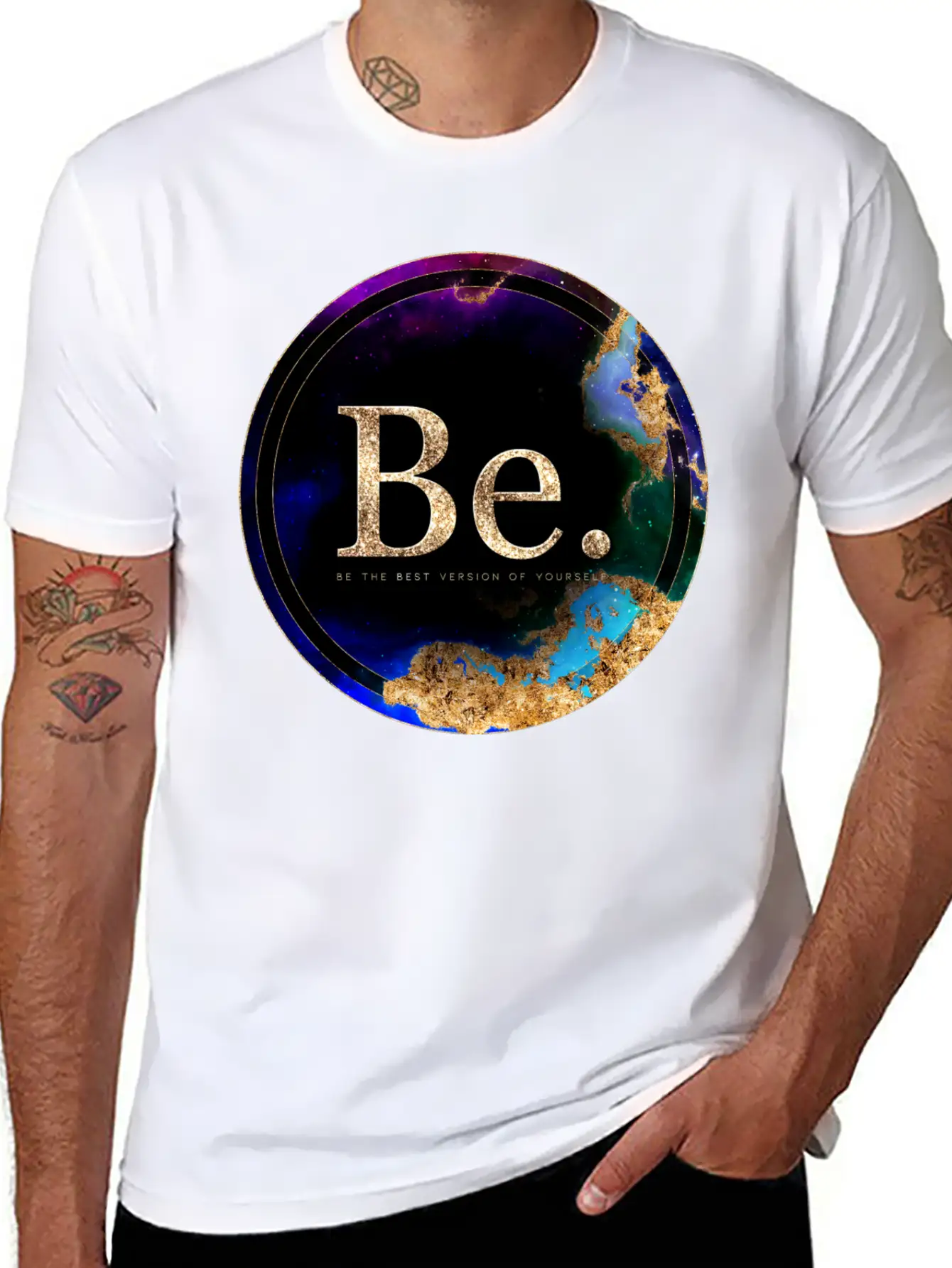 Inspirational Be. Breathable Soft Cotton T-Shirt – Timeless Casual Look