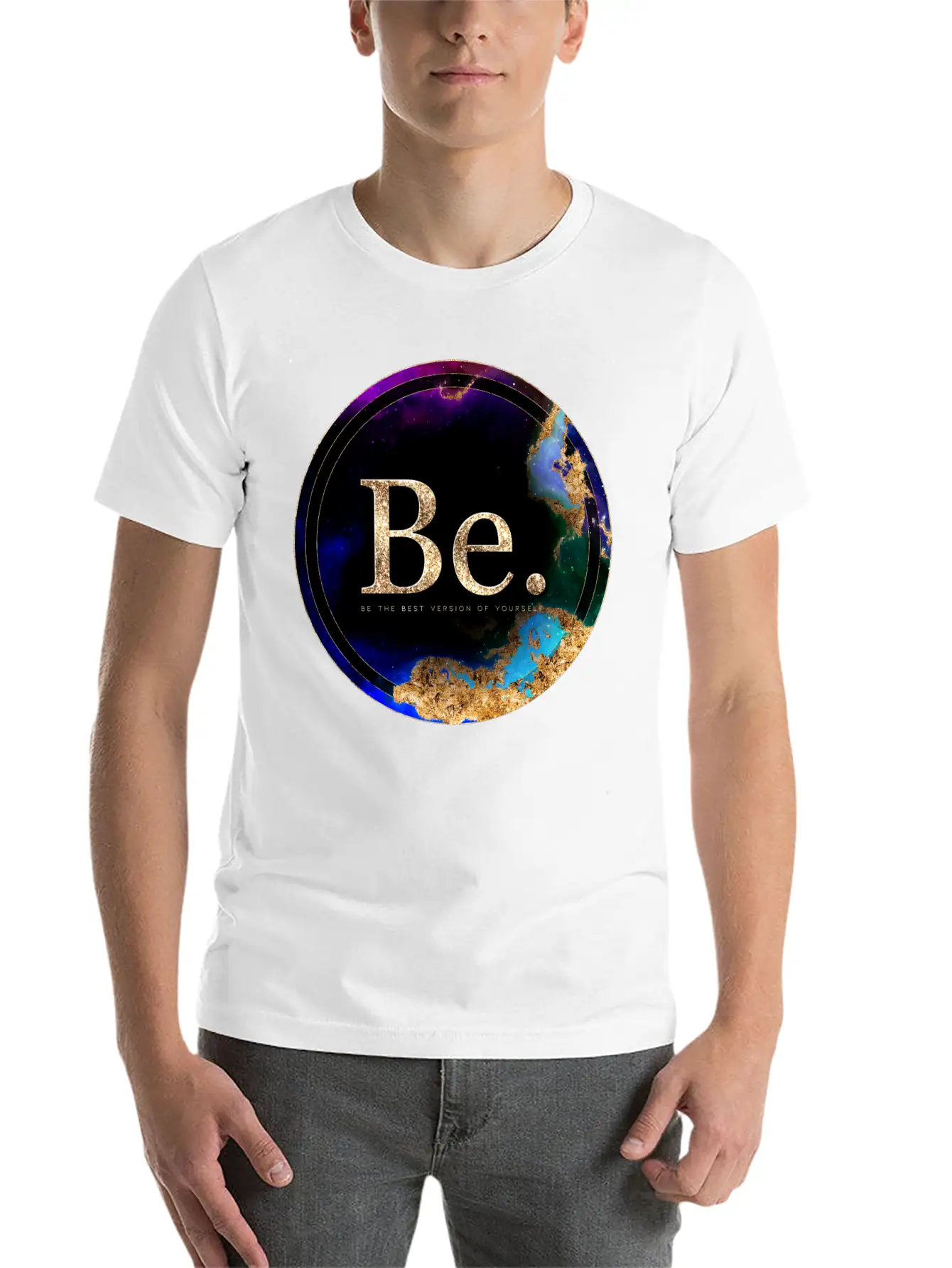 Inspirational Be. Breathable Soft Cotton T-Shirt – Timeless Casual Look