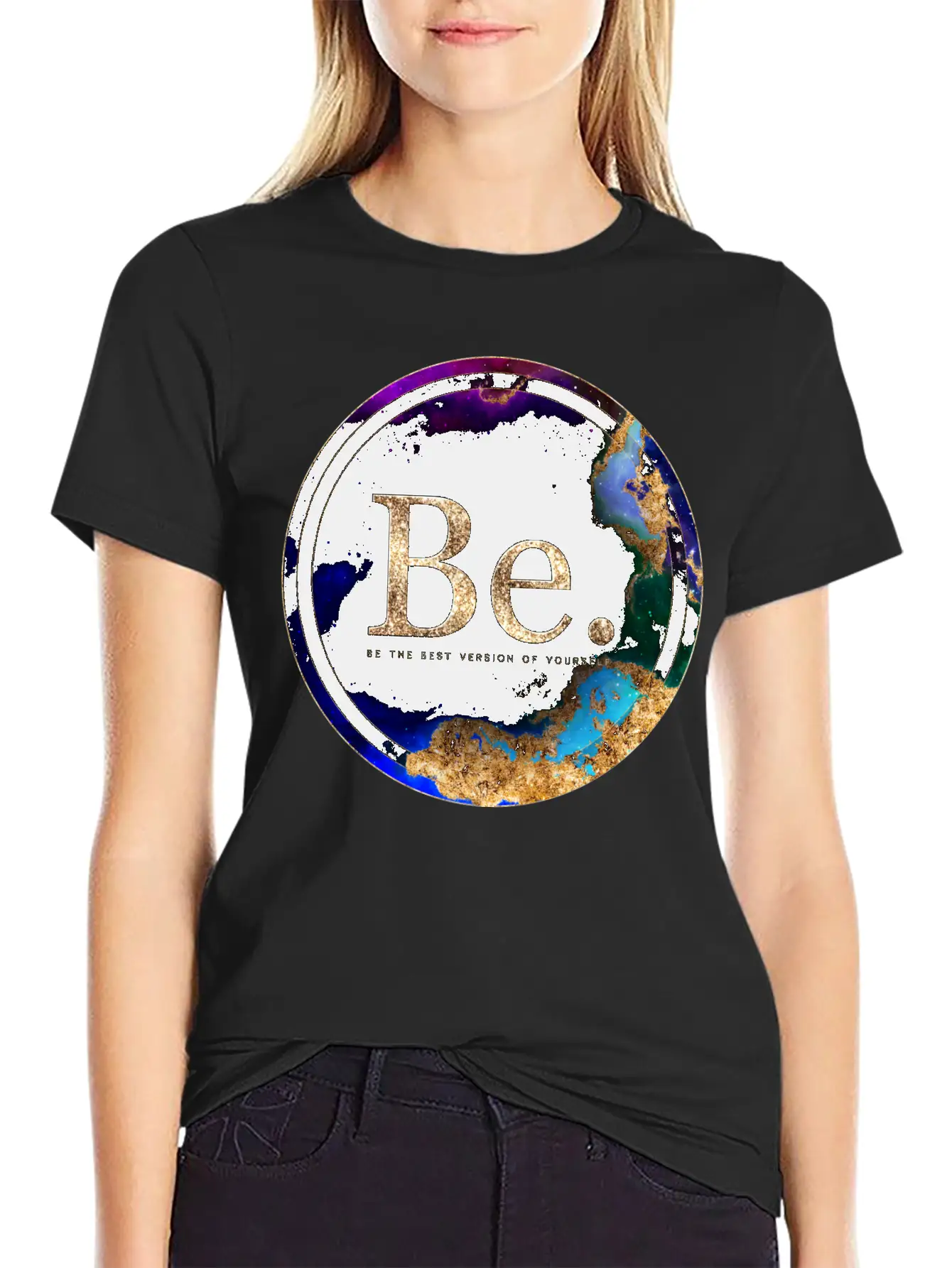 Inspirational Be. Breathable Soft Cotton T-Shirt – Timeless Casual Look
