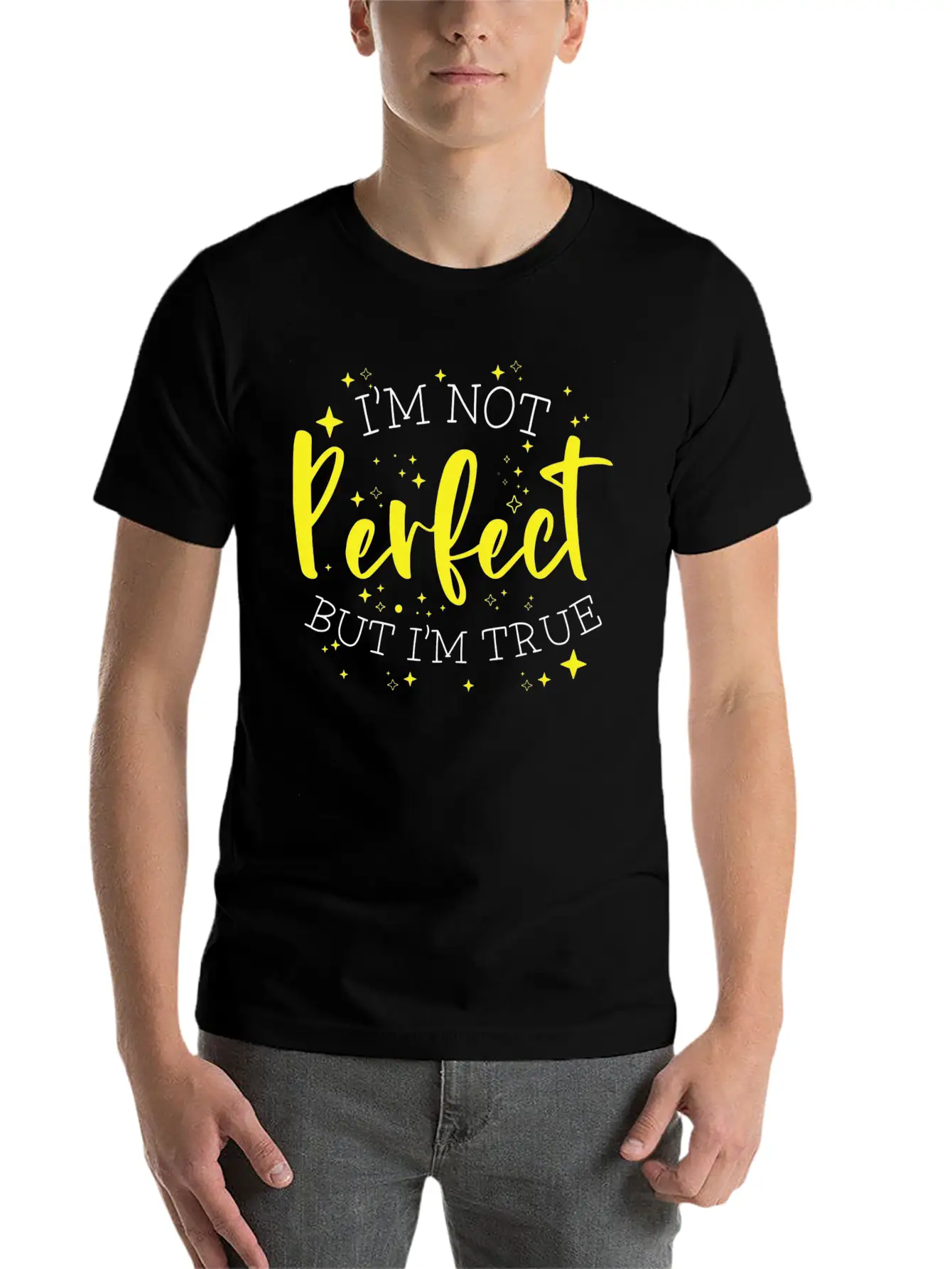 Inspirational Quote Positive Self Care Motivator Basic Graphic T-Shirt – Daily Comfort In Soft Cotton