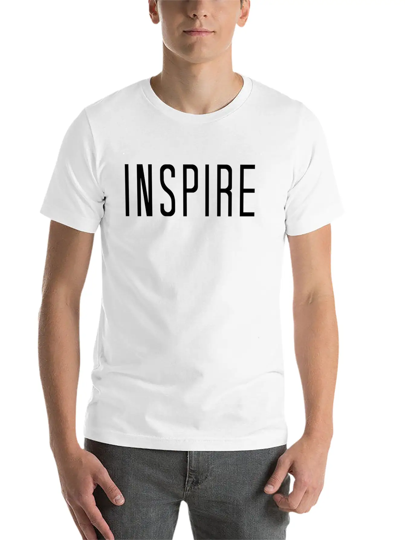 Inspire Breathable Soft Cotton T-Shirt – Timeless Casual Look