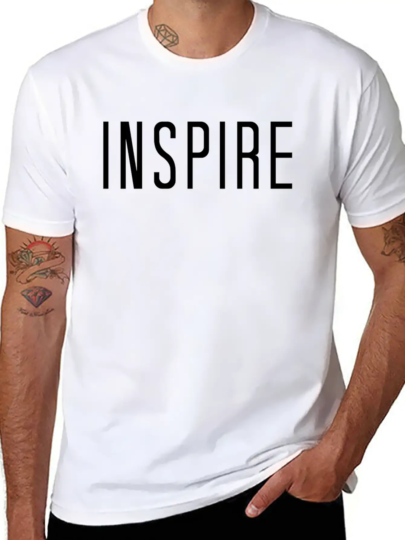 Inspire Breathable Soft Cotton T-Shirt – Timeless Casual Look