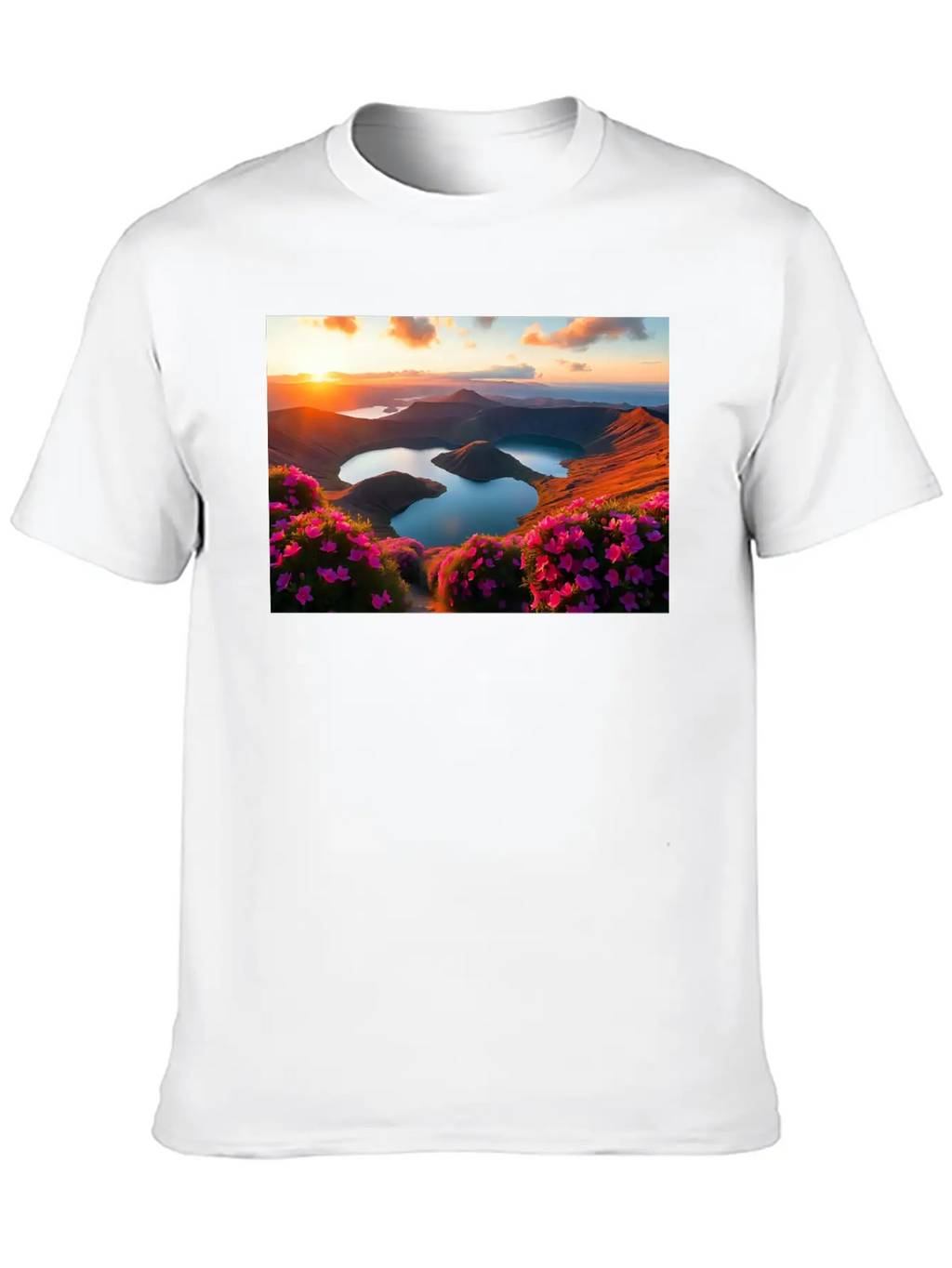 Inspiring Scenic Landscape Basic Graphic T-Shirt – Daily Comfort In Soft Cotton