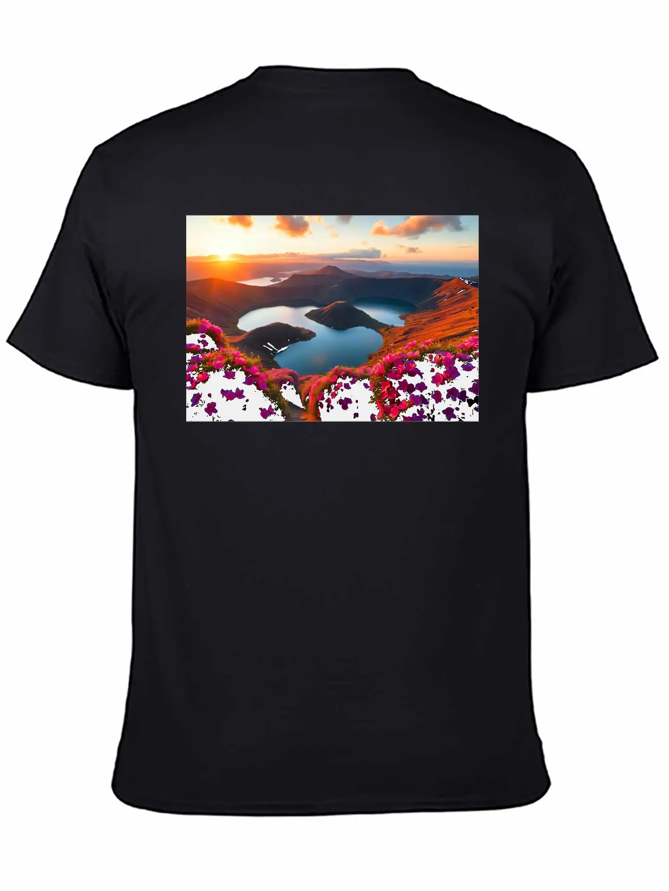 Inspiring Scenic Landscape Basic Graphic T-Shirt – Daily Comfort In Soft Cotton