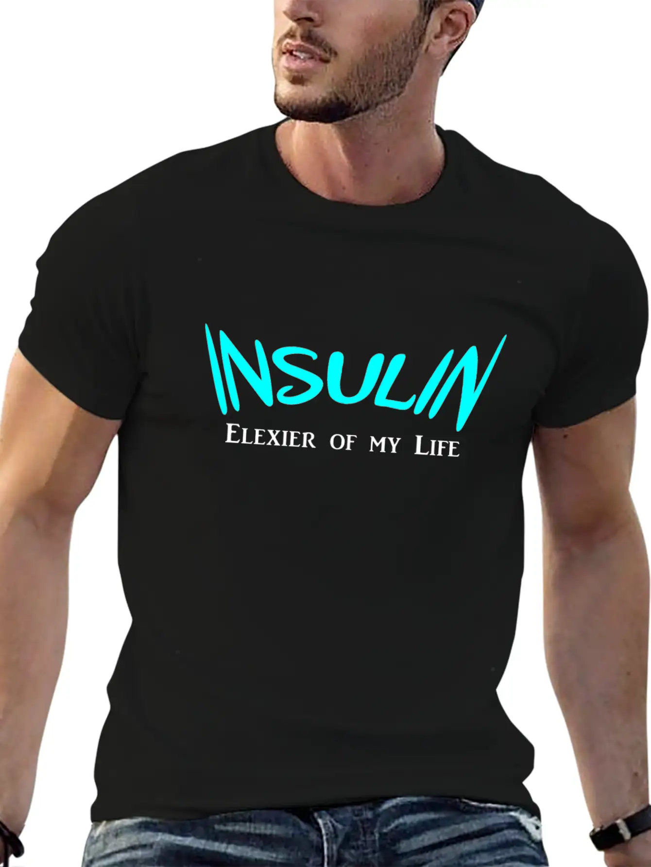 Insulin Elexier Of My Life Essential Cotton Tee For Daily Outfits – Unisex Style
