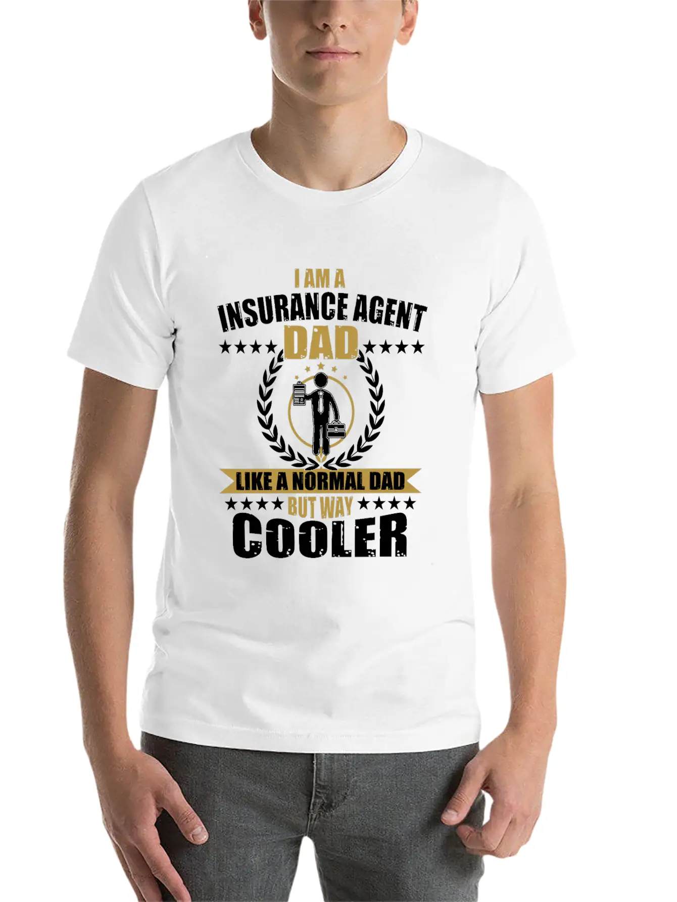 Insurance Agent Dad Relaxed Everyday Tee – Lightweight And Durable Cotton