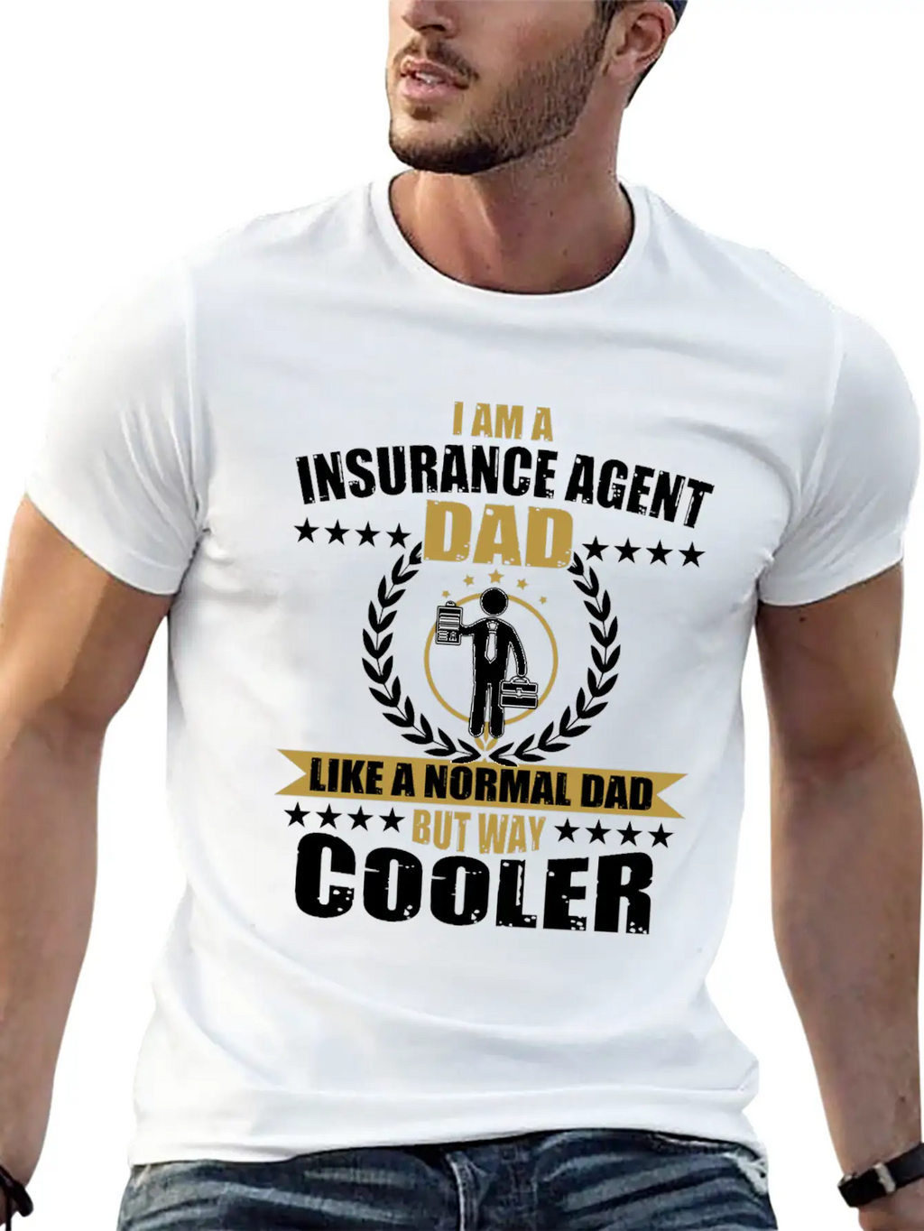 Insurance Agent Dad Relaxed Everyday Tee – Lightweight And Durable Cotton