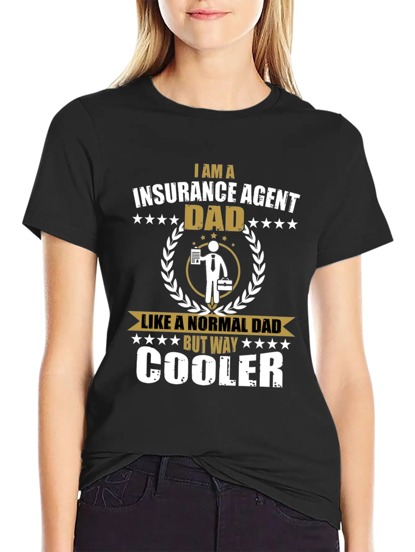 Insurance Agent Dad Relaxed Everyday Tee – Lightweight And Durable Cotton