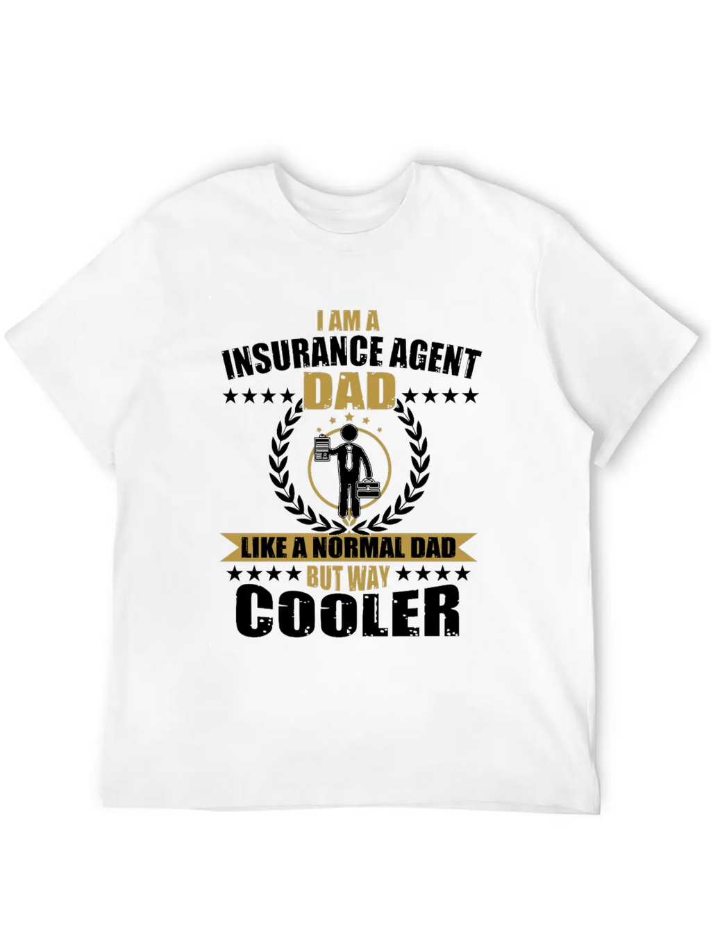 Insurance Agent Dad Relaxed Everyday Tee – Lightweight And Durable Cotton