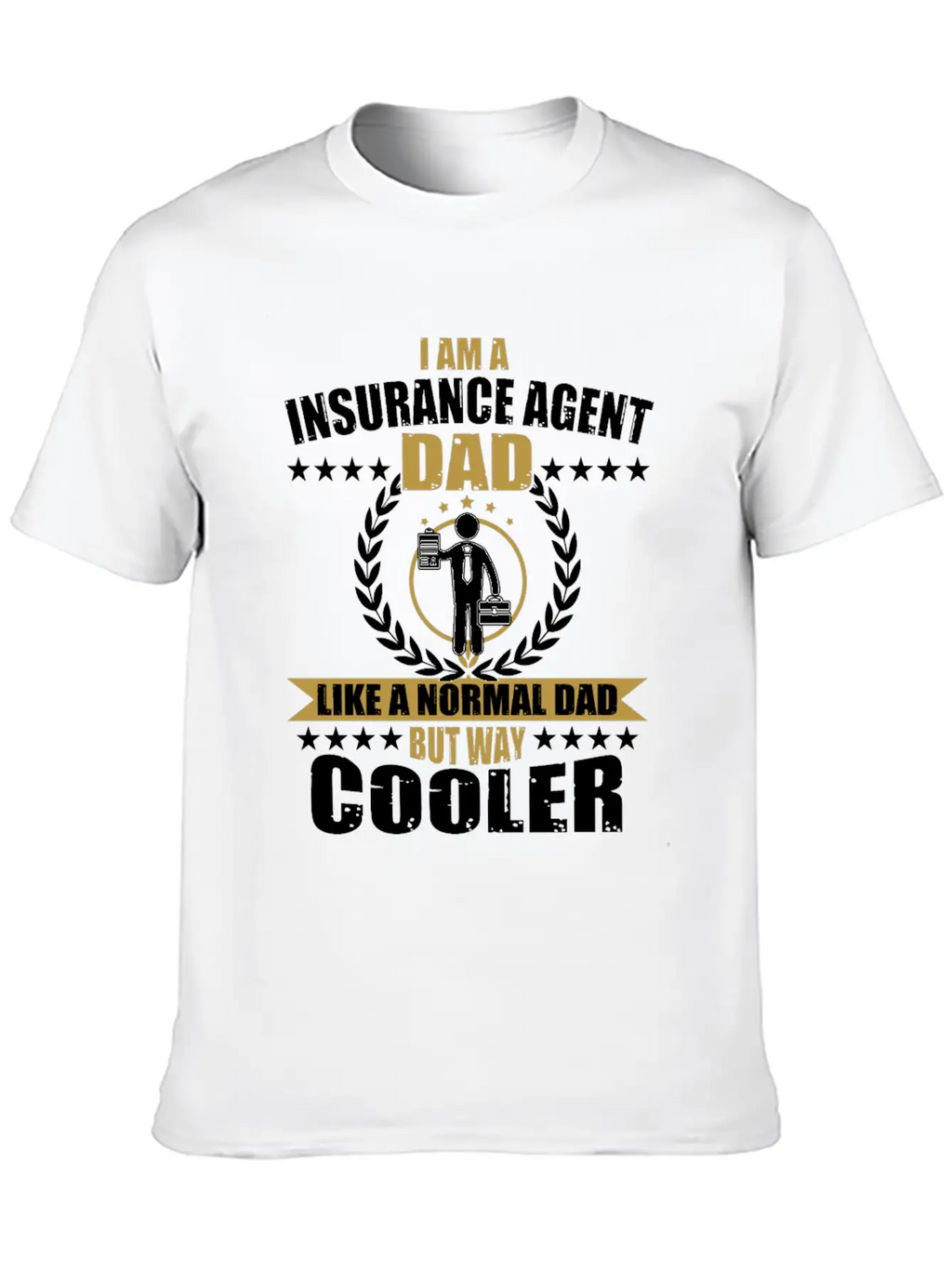 Insurance Agent Dad Relaxed Everyday Tee – Lightweight And Durable Cotton
