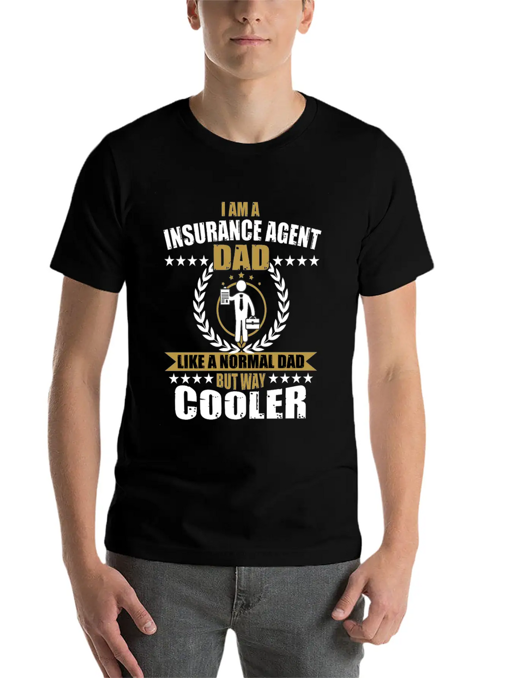 Insurance Agent Dad Relaxed Everyday Tee – Lightweight And Durable Cotton