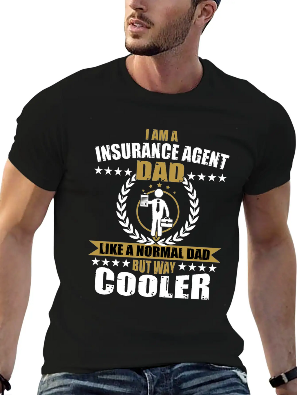 Insurance Agent Dad Relaxed Everyday Tee – Lightweight And Durable Cotton