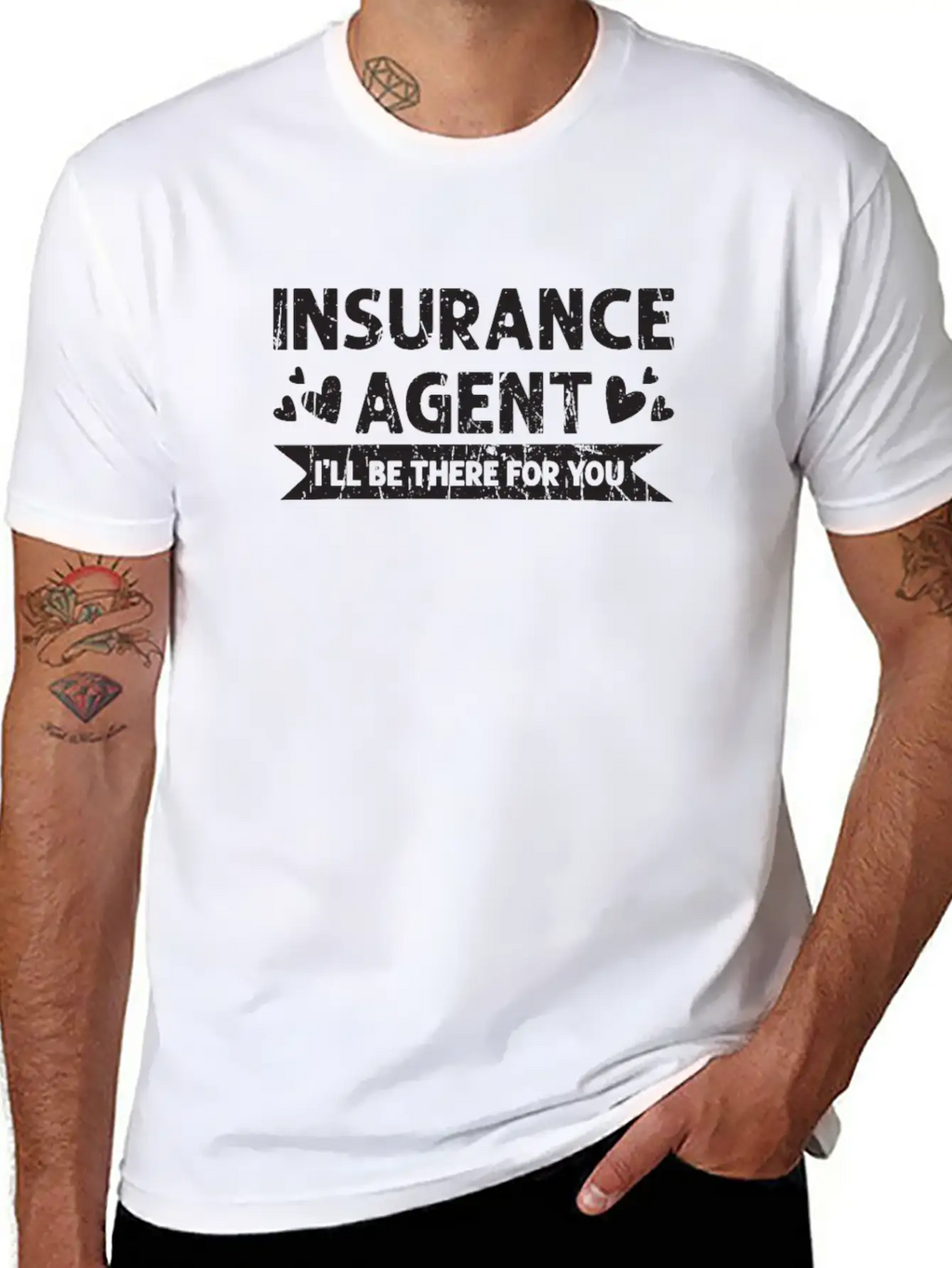 Insurance Agent I'll Be There For You - Safety Essential Unisex Summer Tee – Soft Cotton Casual Fit