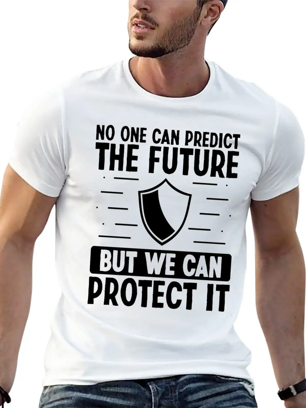 Insurance Agent Protect The Future Insurance Stylish Everyday T-Shirt – Unisex Basic Cotton Tee