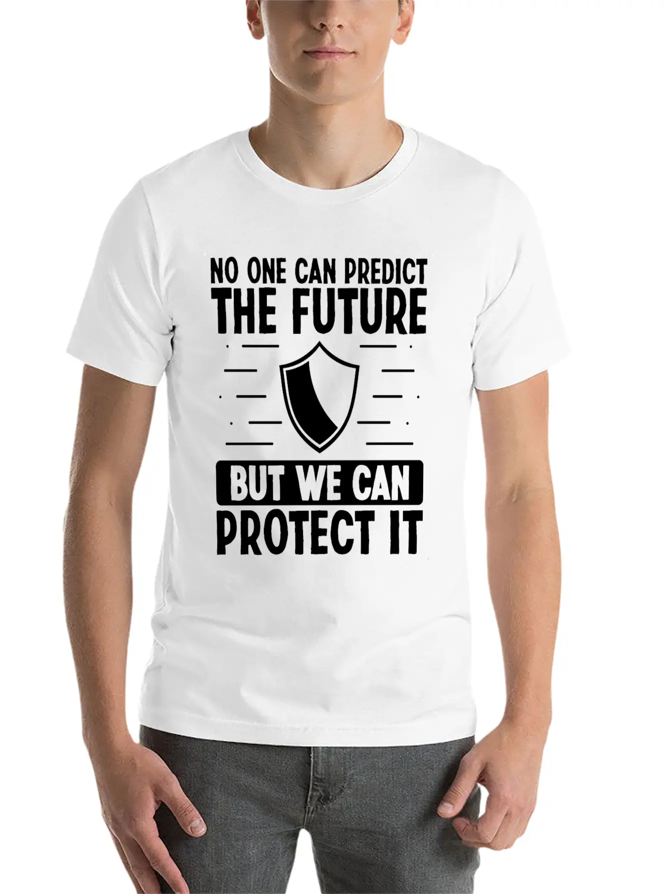 Insurance Agent Protect The Future Insurance Stylish Everyday T-Shirt – Unisex Basic Cotton Tee