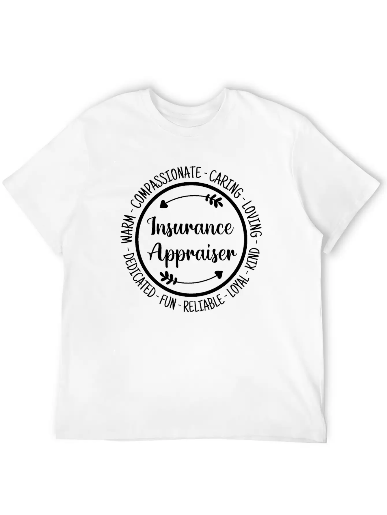Insurance Appraiser Funny Agent Account Manager Timeless Short Sleeve Tee – Comfy And Minimalist Design