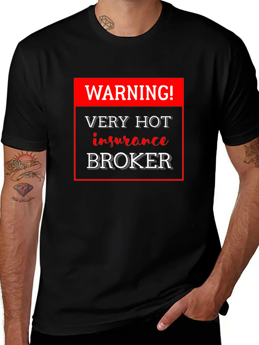 Insurance Broker - Warning! Very Hot Insurance Bro Classic Cotton Tee – Unisex Comfort For Any Season