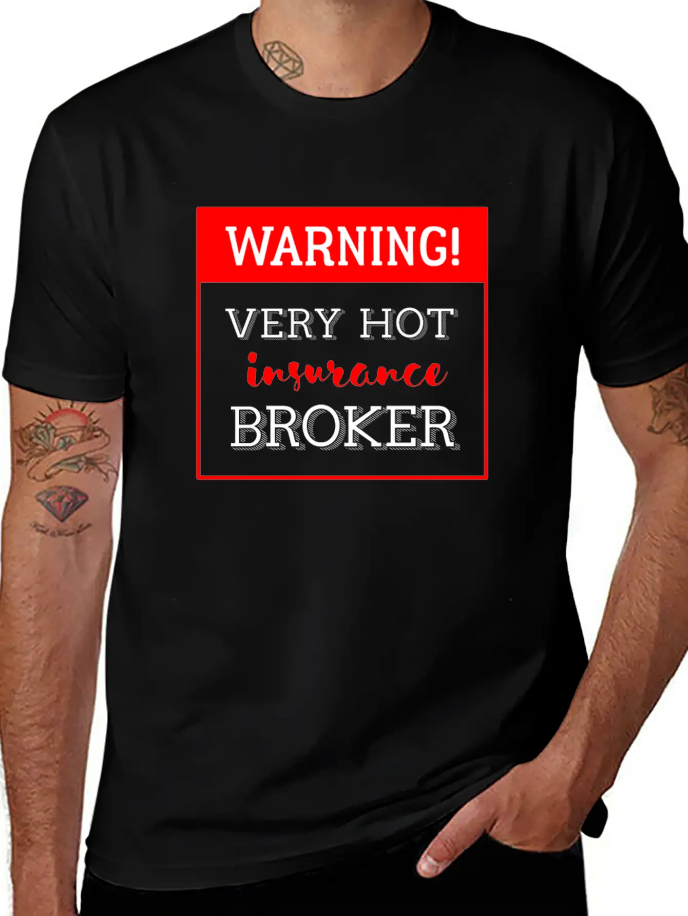 Insurance Broker - Warning! Very Hot Insurance Bro Classic Cotton Tee – Unisex Comfort For Any Season