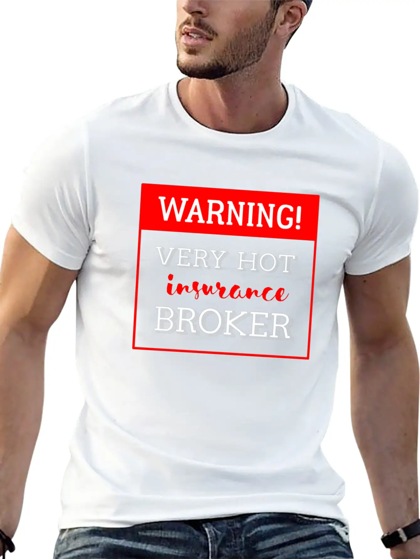 Insurance Broker - Warning! Very Hot Insurance Bro Classic Cotton Tee – Unisex Comfort For Any Season