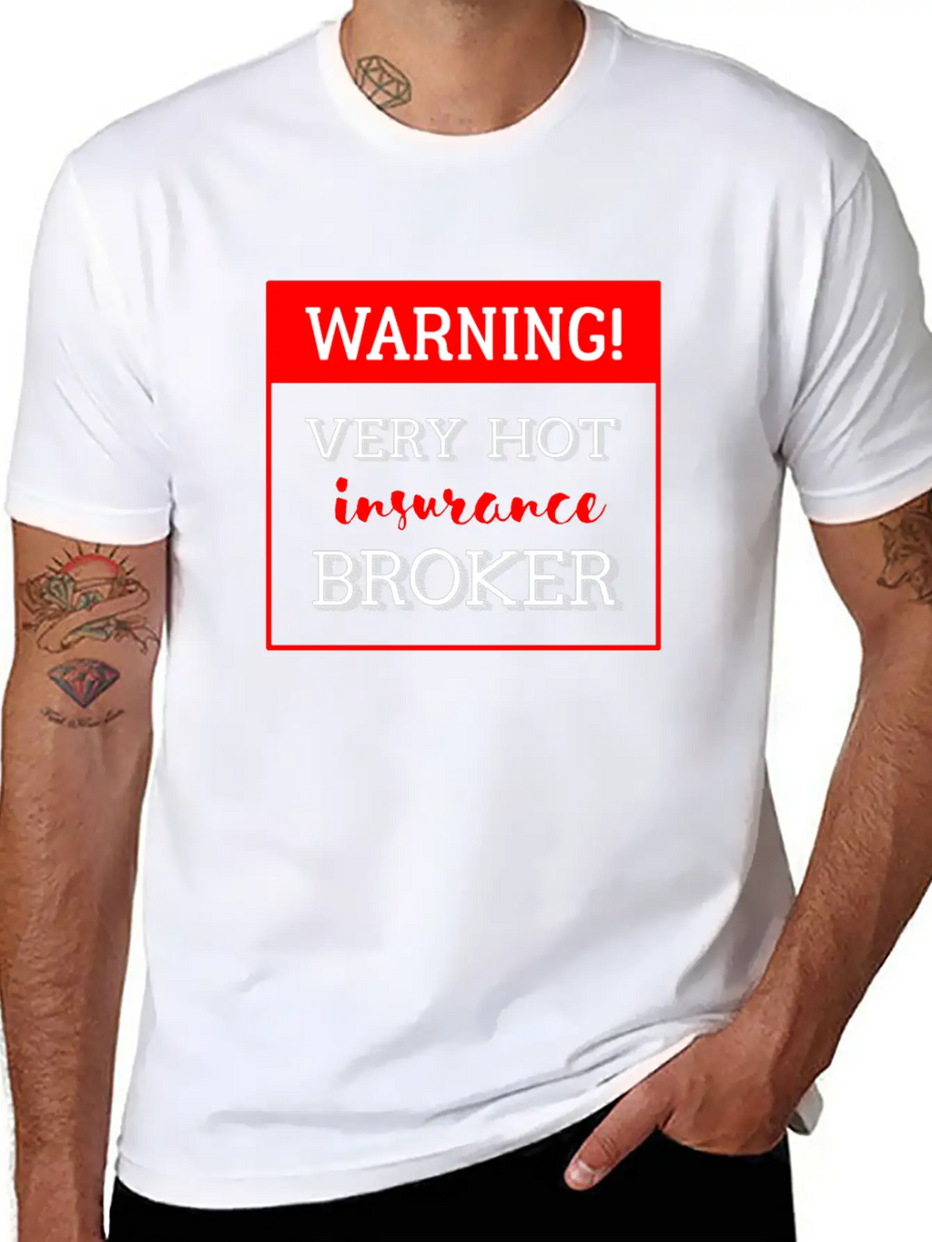 Insurance Broker - Warning! Very Hot Insurance Bro Classic Cotton Tee – Unisex Comfort For Any Season
