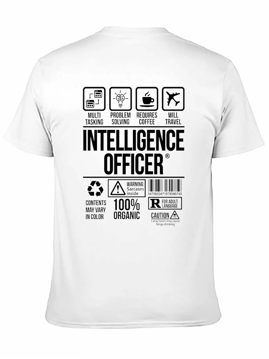 Intelligence Officer | #TSM Unisex Casual T-Shirt – Clean Design For Daily Comfort