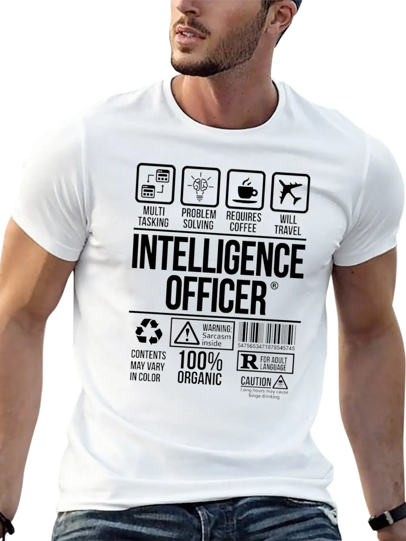 Intelligence Officer | #TSM Unisex Casual T-Shirt – Clean Design For Daily Comfort