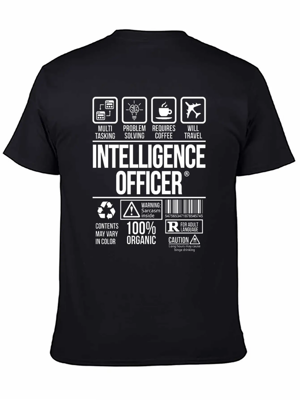 Intelligence Officer | #TSM Unisex Casual T-Shirt – Clean Design For Daily Comfort