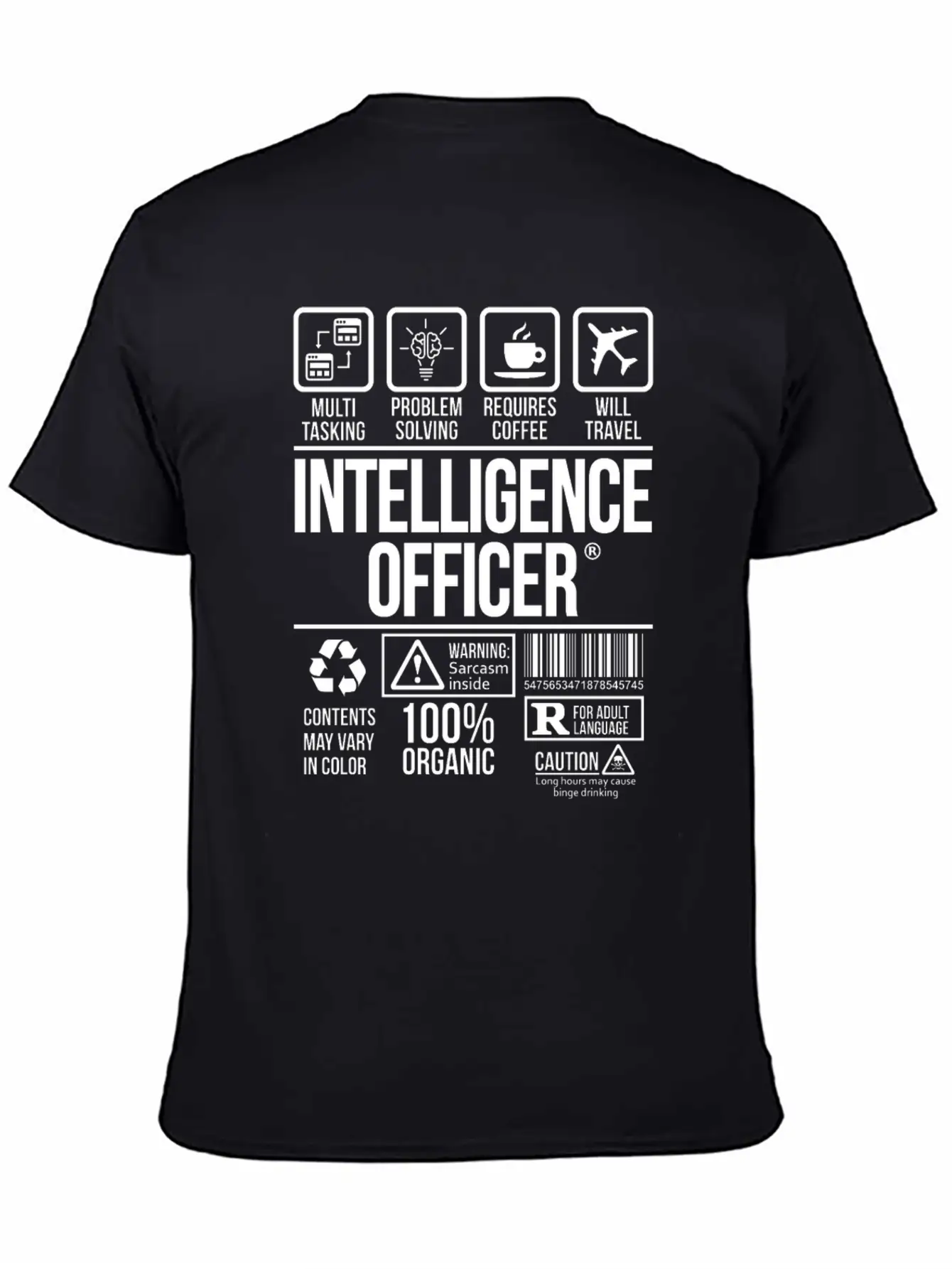 Intelligence Officer | #TSM Unisex Casual T-Shirt – Clean Design For Daily Comfort