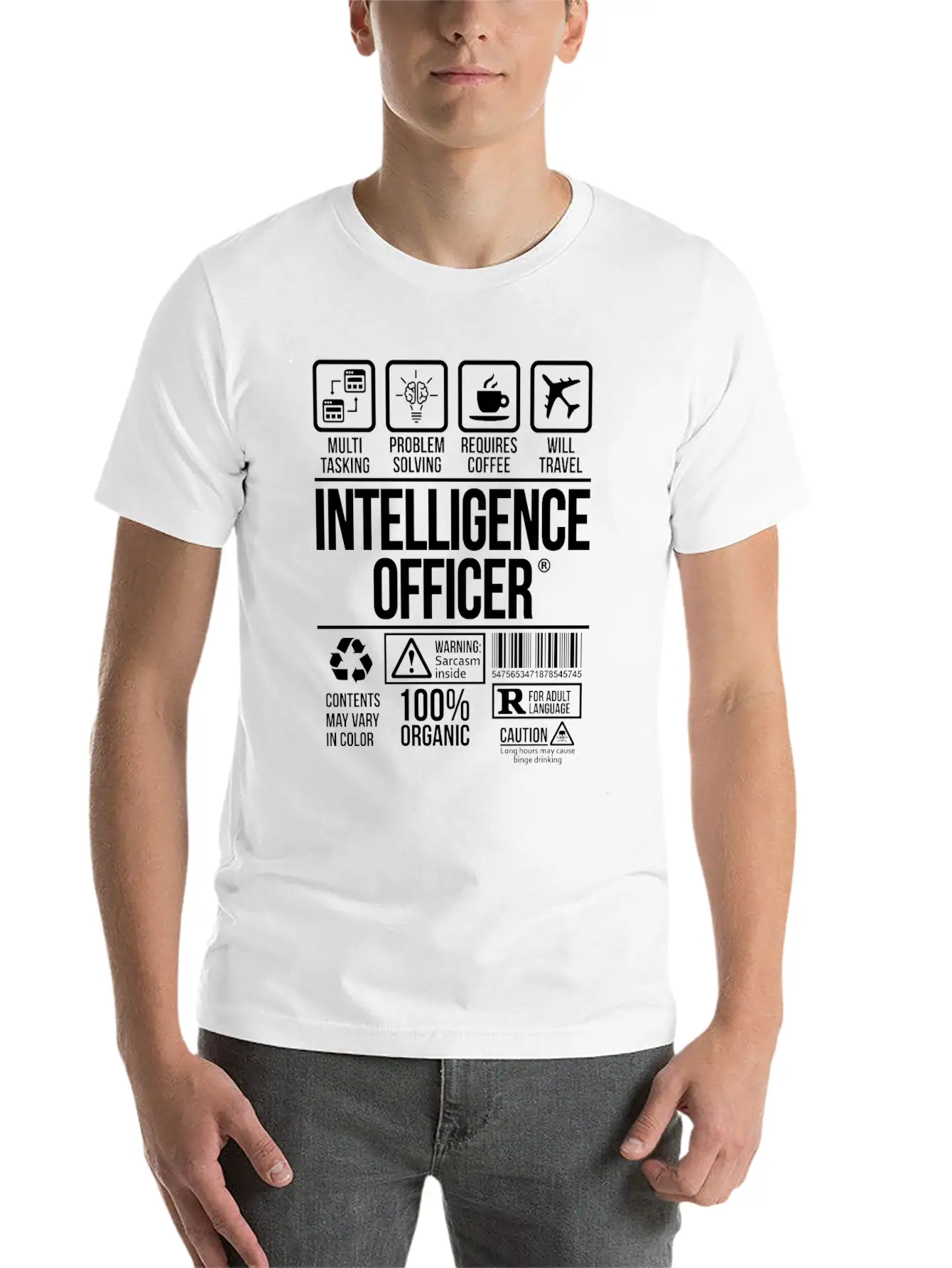 Intelligence Officer | #TSM Unisex Casual T-Shirt – Clean Design For Daily Comfort