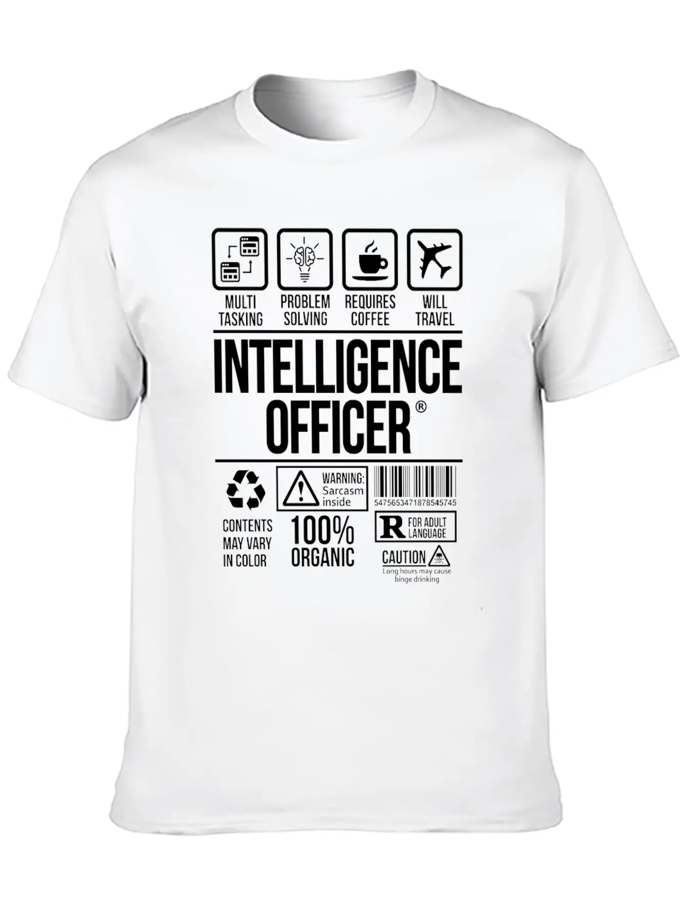 Intelligence Officer | #TSM Unisex Casual T-Shirt – Clean Design For Daily Comfort