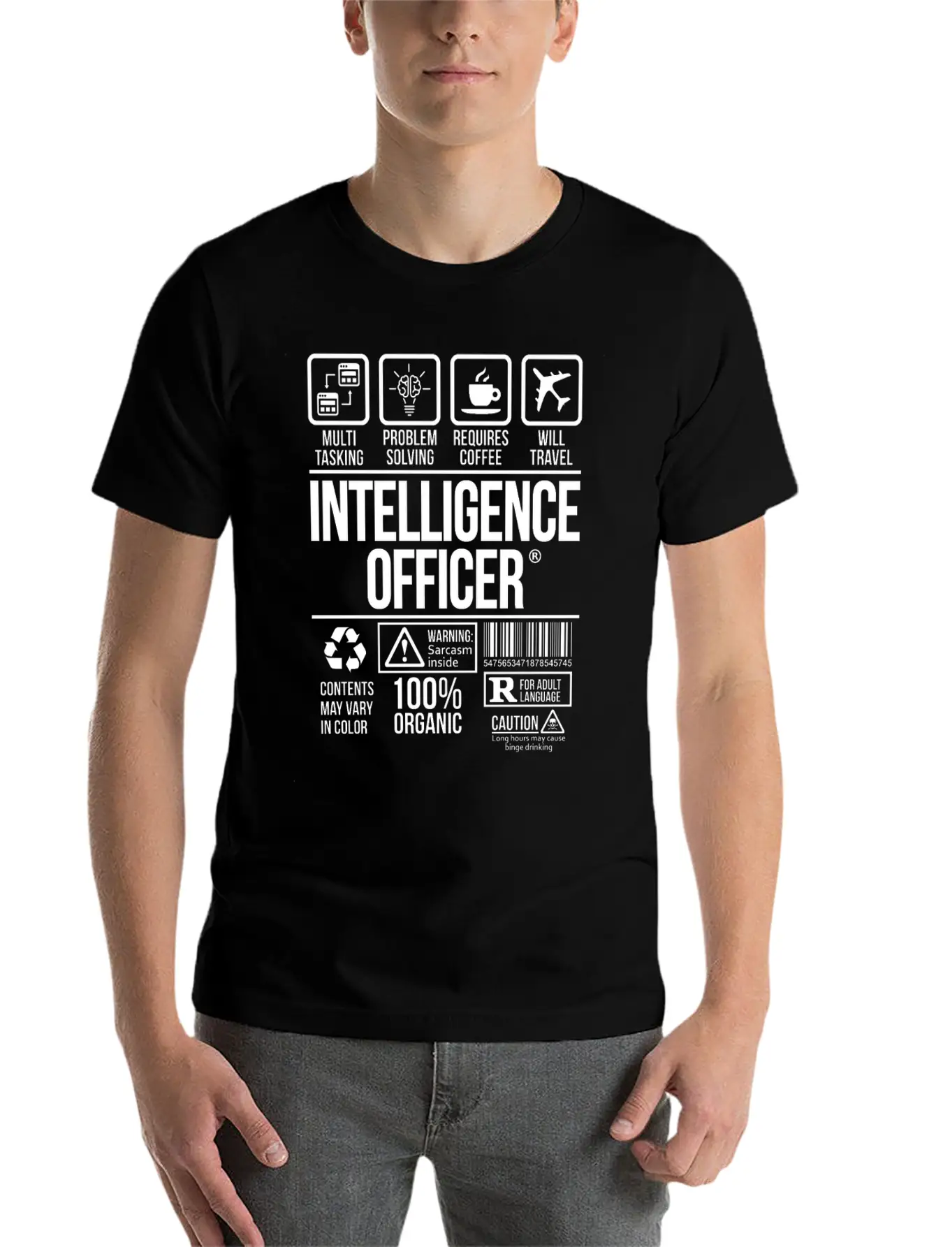 Intelligence Officer | #TSM Unisex Casual T-Shirt – Clean Design For Daily Comfort