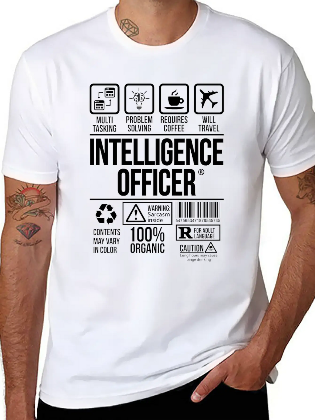 Intelligence Officer | #TSM Unisex Casual T-Shirt – Clean Design For Daily Comfort