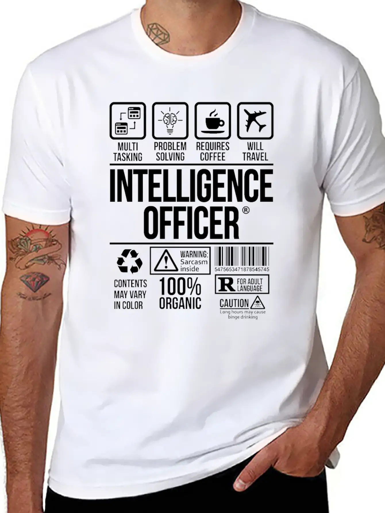 Intelligence Officer | #TSM Unisex Casual T-Shirt – Clean Design For Daily Comfort