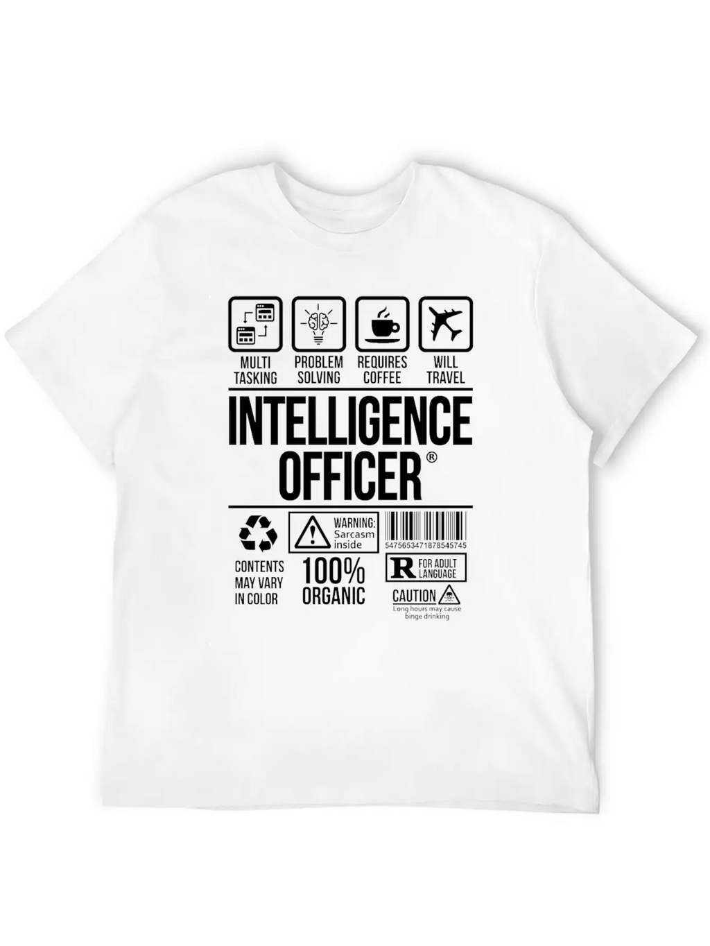 Intelligence Officer | #TSM Unisex Casual T-Shirt – Clean Design For Daily Comfort