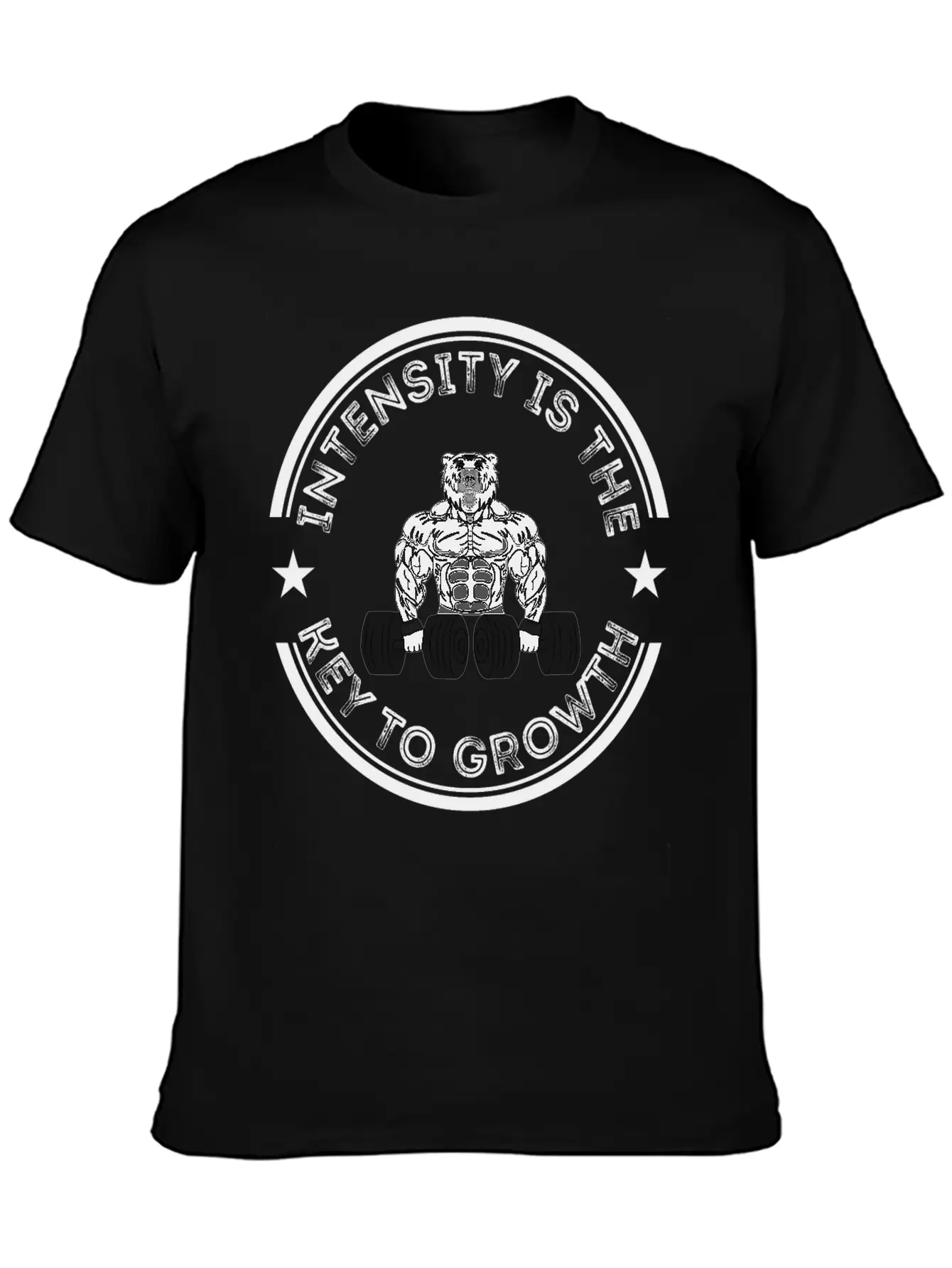 Intensity Is The Key To Growth Bodybuilder Bodybui Breathable Graphic T-Shirt – Perfect For Casual Days