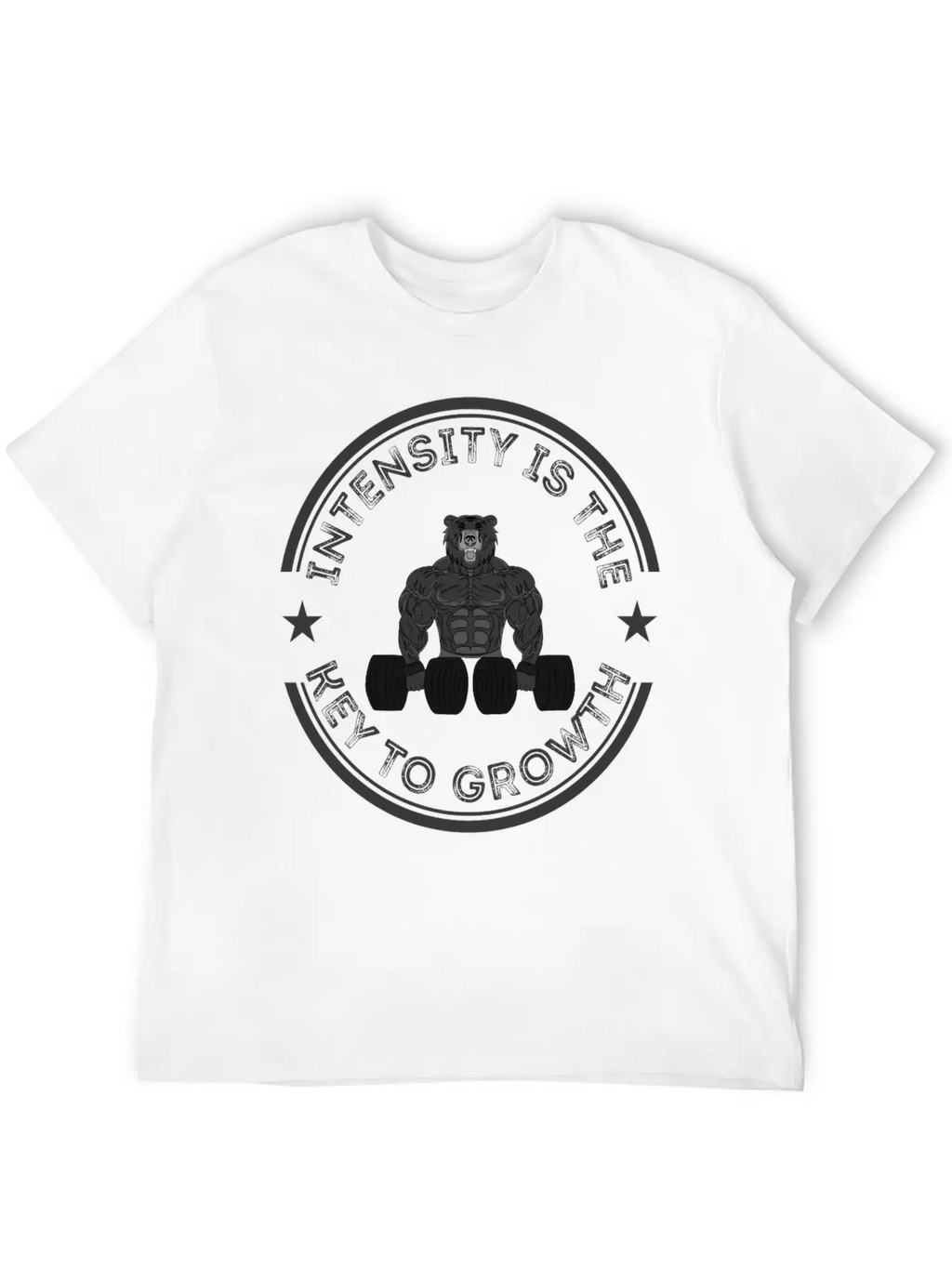 Intensity Is The Key To Growth Bodybuilder Bodybui Breathable Graphic T-Shirt – Perfect For Casual Days