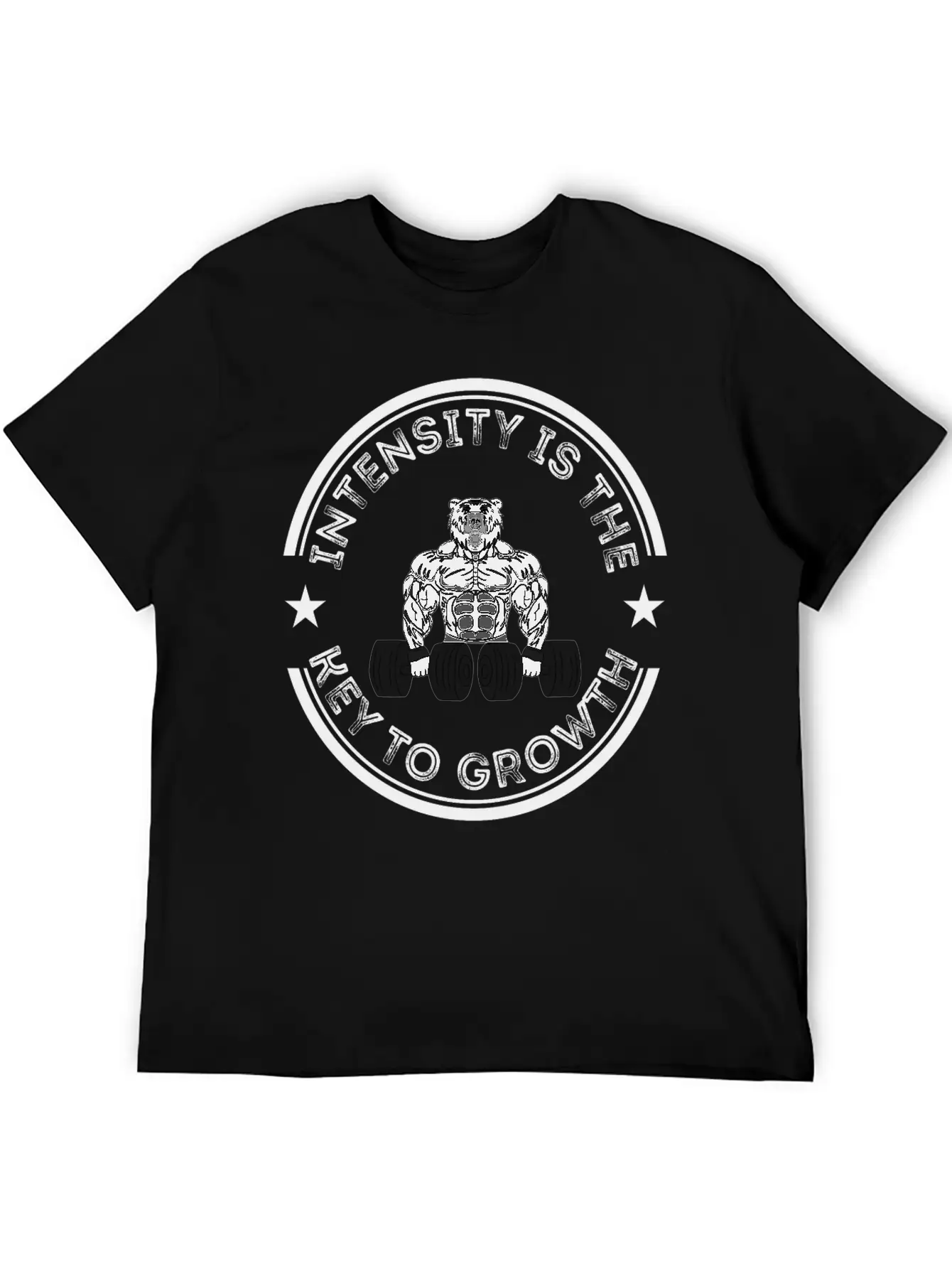 Intensity Is The Key To Growth Bodybuilder Bodybui Breathable Graphic T-Shirt – Perfect For Casual Days